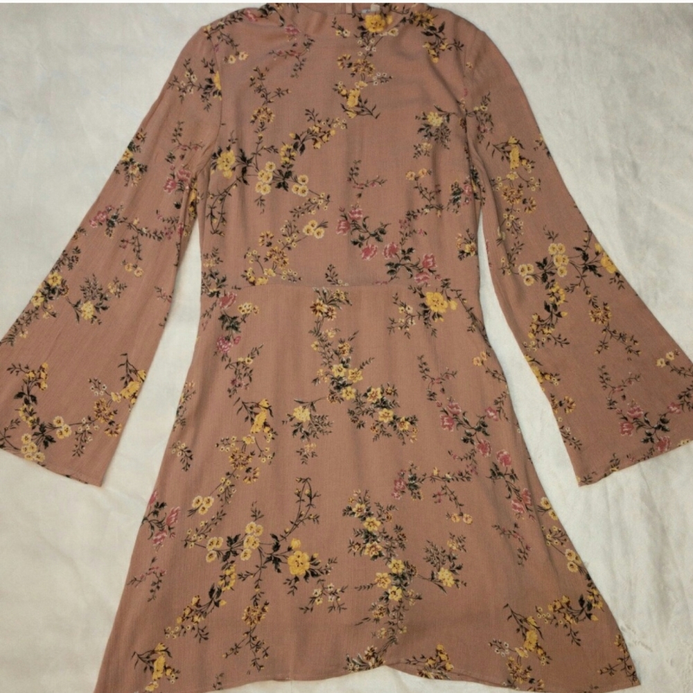 Love, Fire Bell Sleeve Mini Dress - Picture 2 of 8